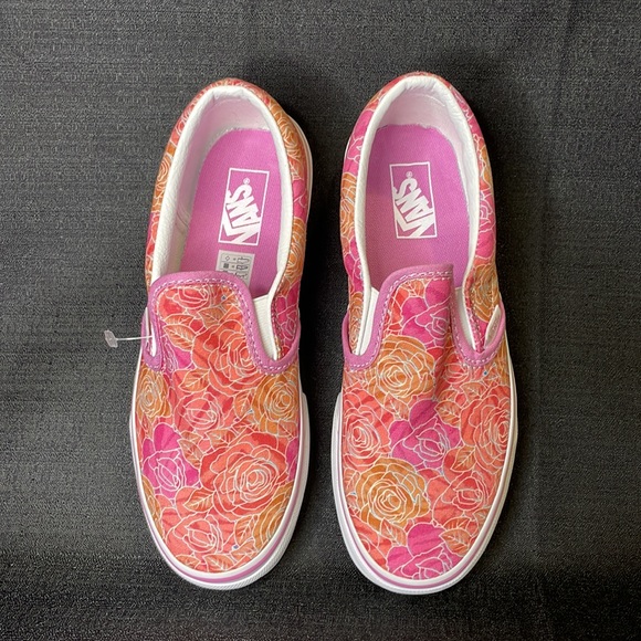 NWOT Vans Classic Slip-On - Rose Camo Pink Floral - Size Kids 3 - Picture 4 of 14